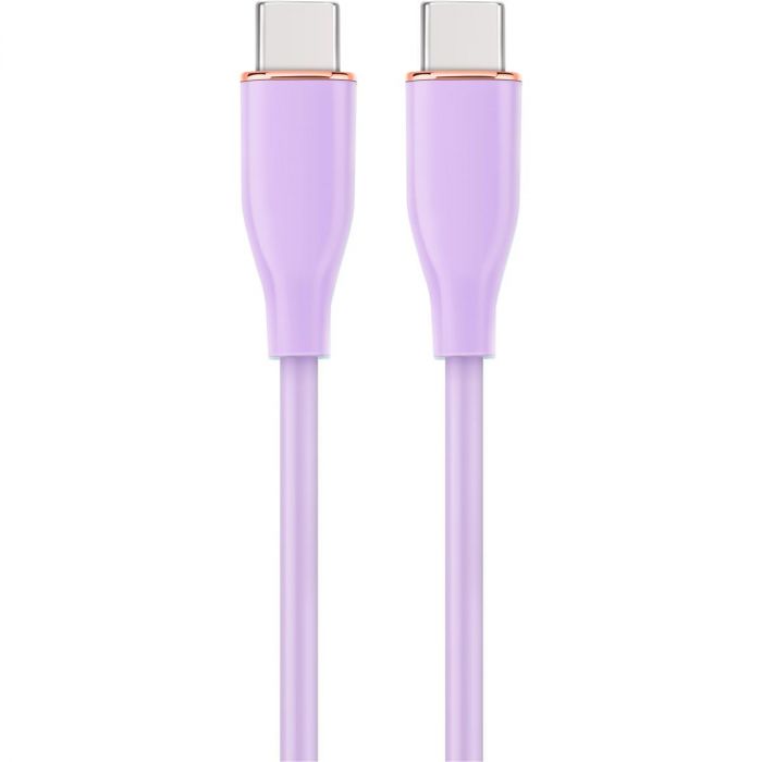 Кабель Cablexpert USB Type-C - USB Type-C (M/M), 3 A, 60 W, 1.5 м, Purple (CC-USB2S-CMCM-1.5M-P)