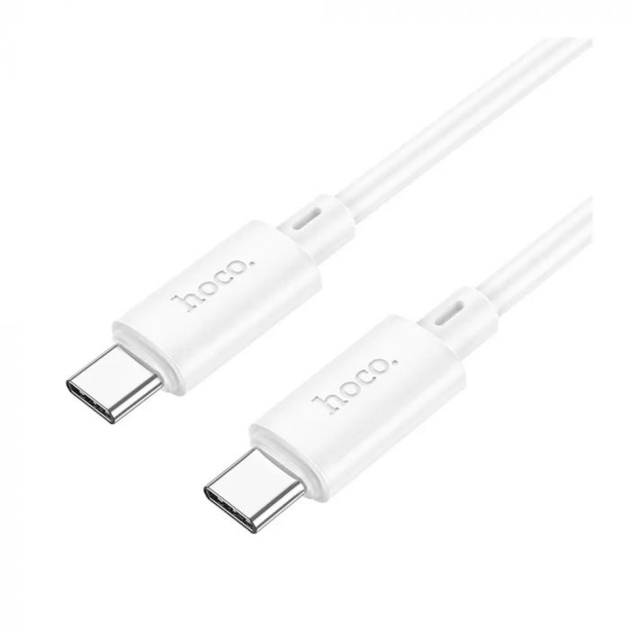 Кабель Hoco X88 Gratified 60W USB Type-C - USB Type-C (M/M), 1 м, White (6931474783370)