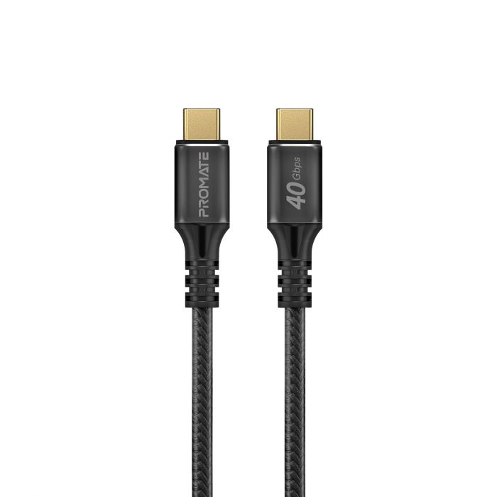 Кабель Promate PowerBolt240 USB Type-C - USB Type-C (M/M), 5 A, 240 W, 2 м, Black