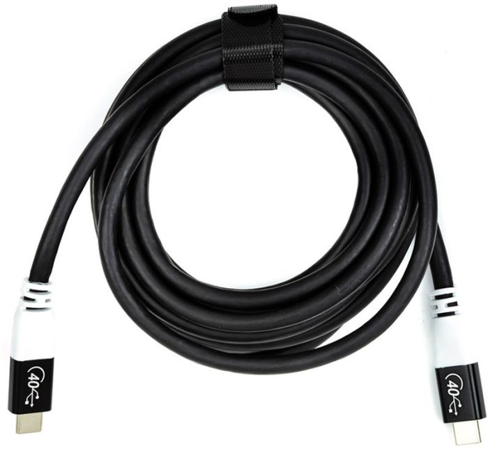 Кабель San Guan USB Type-C - USB Type-C (M/M) PD 100W, 40Gbps, 3 м Black (CA914135)