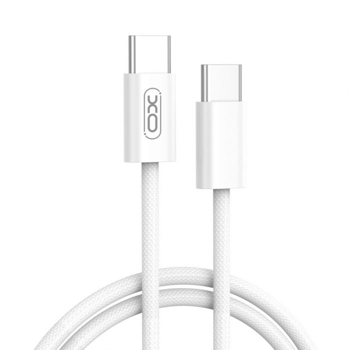 Кабель XO NB-Q259 USB Type-C - USB Type-C (M/M), 1 м, White (XO-NB-Q259-WH)