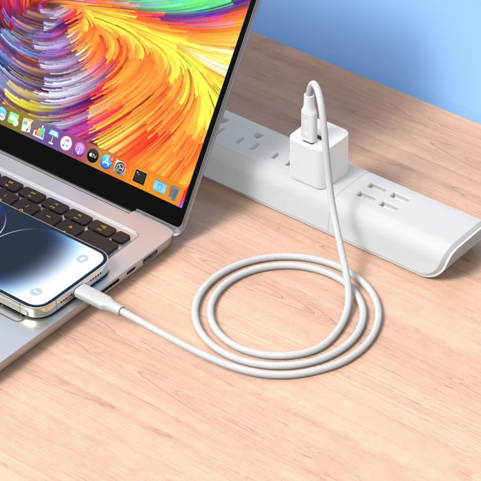 Кабель XO USB Type-C - USB Type-C (M/M), 3А, 60W, 1.2 м, White (NB-Q265B-CC.white)