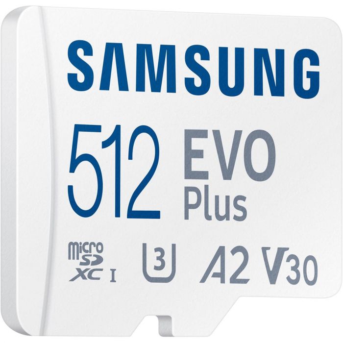 Карта пам`яті MicroSDXC  512GB UHS-I/U3 Class 10 Samsung Evo Plus R160MB/s + SD-адаптер (MB-MC512SA/EU)