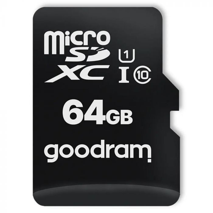 Карта пам`ятi MicroSDXC 64GB UHS-I Class 10 GOODRAM + SD-adapter + OTG Card reader (M1A4-0640R12)