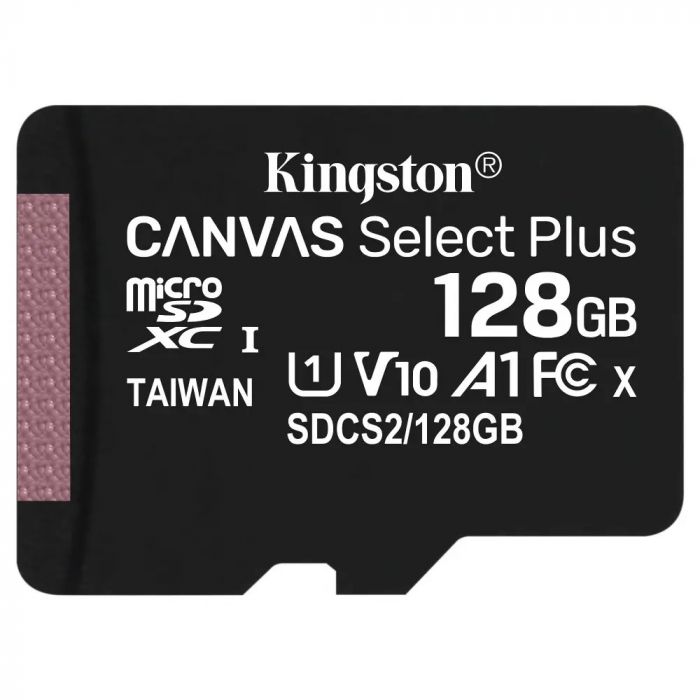 Карта пам`яті MicroSDXC 128GB UHS-I Class 10 Kingston Canvas Select Plus R100MB/s (SDCS2/128GBSP)