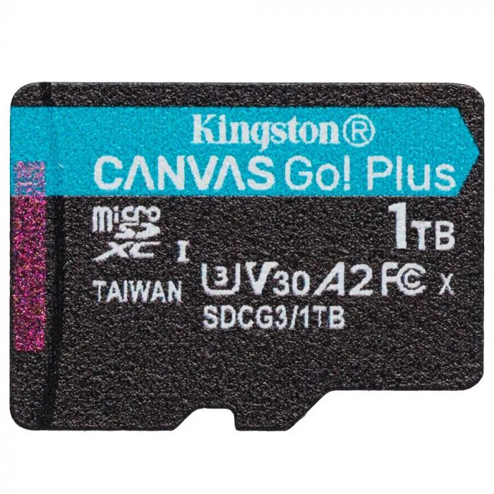 Карта пам`яті MicroSDXC 1TB UHS-I/U3 Class 10 Kingston Canvas Go! Plus R170/W90MB/s (SDCG3/1TBSP)