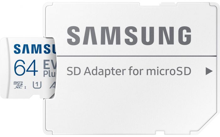 Карта пам`яті MicroSDXC 64GB UHS-I/U3 Class 10 Samsung Evo Plus R160MB/s + SD-адаптер (MB-MC64SA/EU)