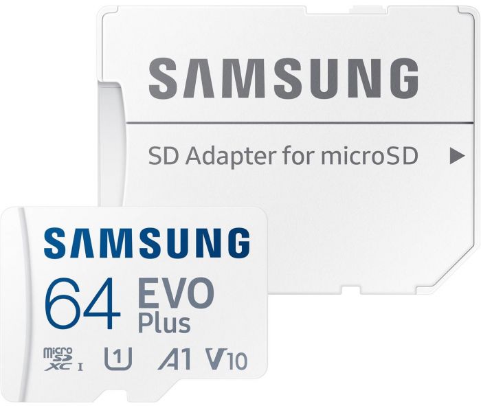 Карта пам`яті MicroSDXC 64GB UHS-I/U3 Class 10 Samsung Evo Plus R160MB/s + SD-адаптер (MB-MC64SA/EU)