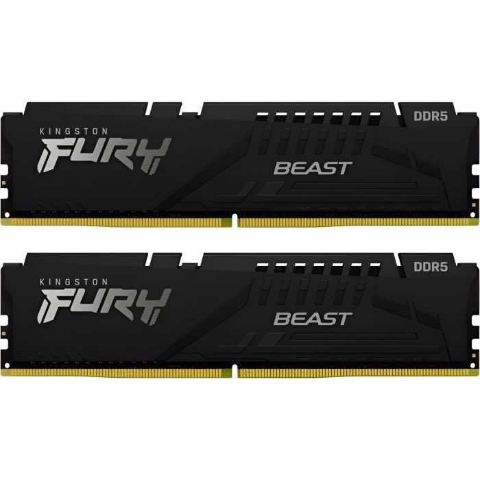 Модуль пам`яті DDR5  2x16GB/6000 Kingston Fury Beast Black (KF560C36BBE2K2-32)