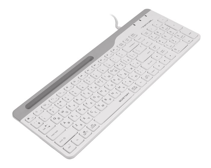 Клавіатура A4Tech Fstyler Ukr FK25 White