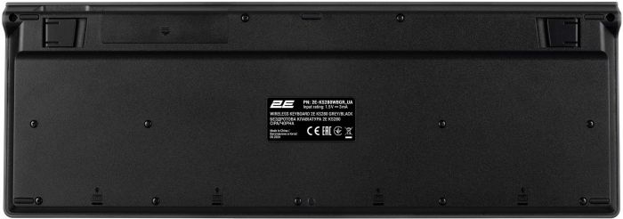 Клавіатура бездротова 2E KS280 WL/BT EN/UKR Grey/Black (2E-KS280WBGR_UA)