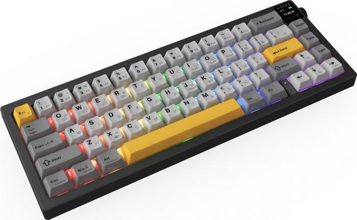 Клавіатура бездротова Ajazz AK650 Flying Fish Switch Black (AK650-FF-BGY)