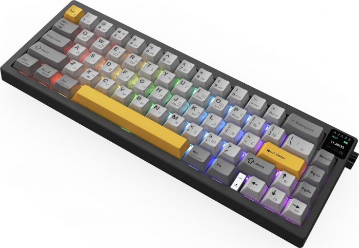 Клавіатура бездротова Ajazz AK650 Flying Fish Switch Black (AK650-FF-BGY)