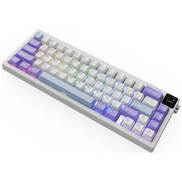 Клавіатура бездротова Ajazz AK650 Flying Fish Switch Purple (AK650-FF-PWB)