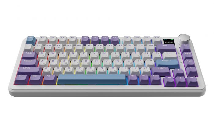 Клавіатура бездротова Ajazz AK820 MAX Magnetic Switches Purple (AK820MAX-M-PWB)