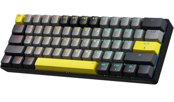 Клавіатура бездротова GamePro MK130G Pro Outemu Red Switch Hot-Swap RGB Black 