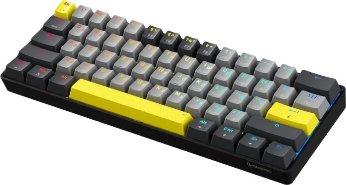 Клавіатура бездротова GamePro MK130G Pro Outemu Red Switch Hot-Swap RGB Black 