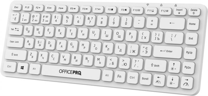 Клавіатура бездротова OfficePro SK790W Bluetooth White 