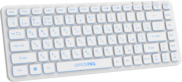 Клавіатура бездротова OfficePro SK790W Bluetooth White 