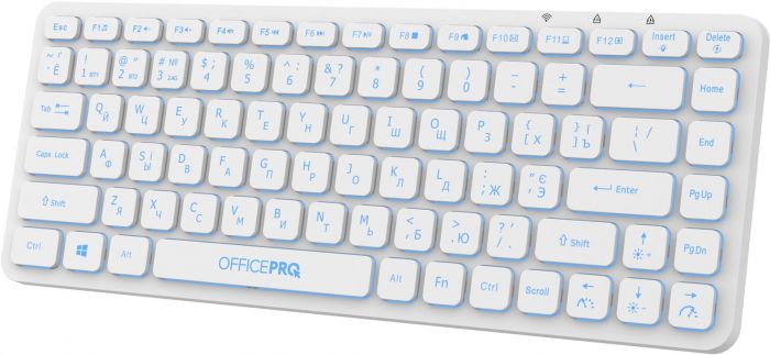 Клавіатура бездротова OfficePro SK790W Bluetooth White 