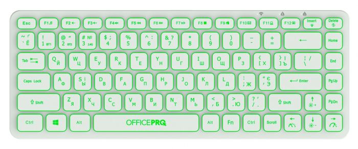 Клавіатура бездротова OfficePro SK790W Bluetooth White 