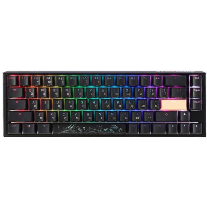 Клавіатура Ducky One 3 SF Cherry MX Red RGB UA USB Black (DKON2167ST-RUAPXCLAWSC1)