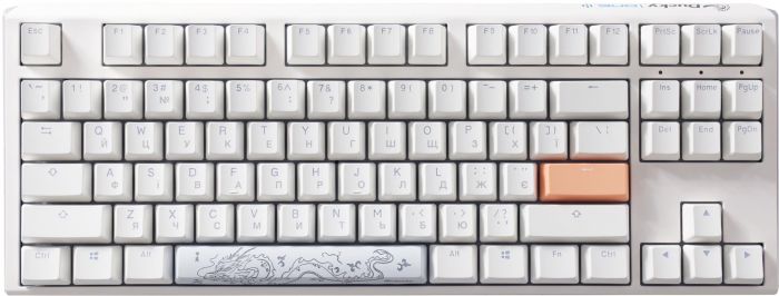 Клавіатура Ducky One 3 TKL Cherry MX Blue RGB UA USB White (DKON2187ST-CUAPXPWWWSC1)