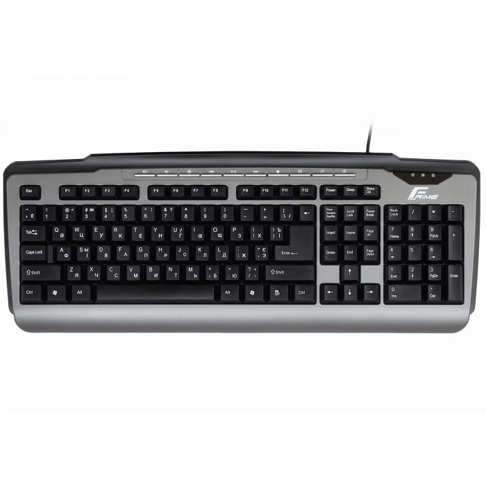 Клавіатура Frime Classic Keyboard Black-Silver USB (FKBB0323)