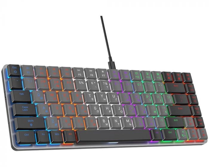 Клавіатура GamePro MK140R Red Swich Low Profile Dark Gray