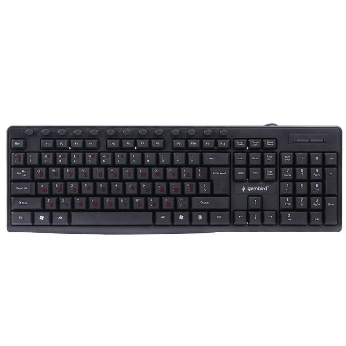 Клавіатура Gembird KB-UM-107-UA Ukr Black