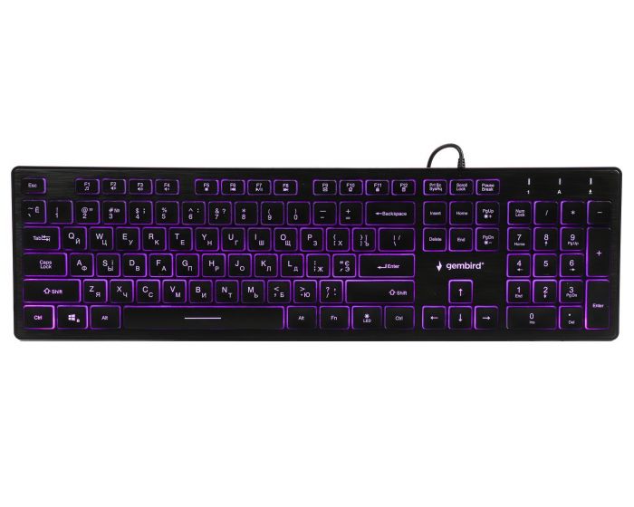 Клавіатура Gembird KB-UML3-01-UA Ukr Black