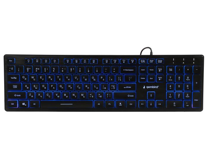 Клавіатура Gembird KB-UML3-01-UA Ukr Black
