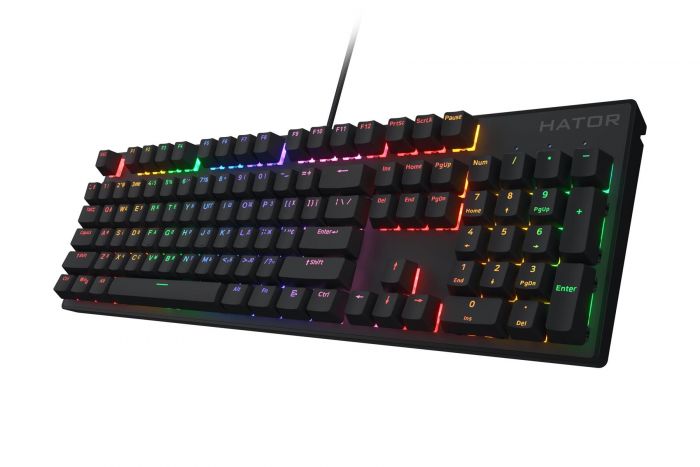 Клавіатура Hator Icefall Mecha Rainbow Black (HTK104UA)