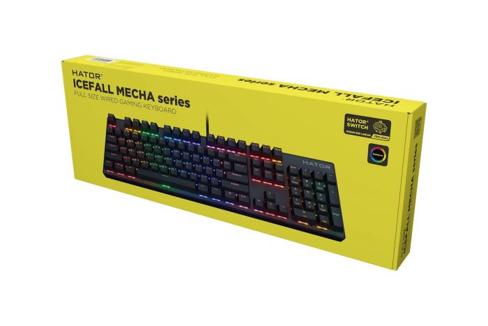 Клавіатура Hator Icefall Mecha Rainbow Black (HTK104UA)