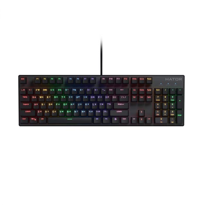 Клавіатура Hator Icefall Mecha Rainbow Black (HTK104UA)