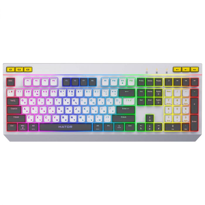 Клавіатура Hator Icefall White (HTK405UA)
