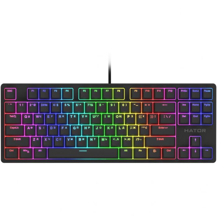 Клавіатура Hator Rockfall 2 Optica TKL Black (HTK-730)