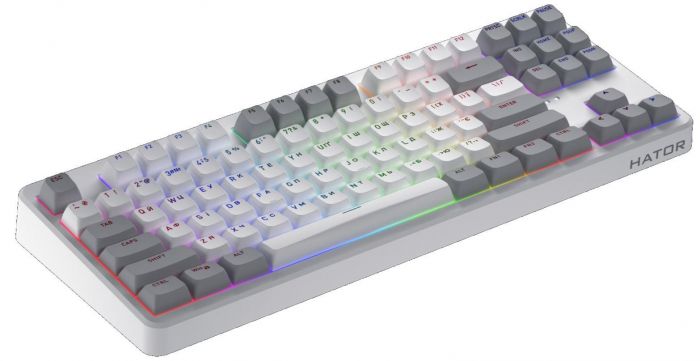 Клавіатура бездротова Hator Rockfall 3 Mecha TKL Wireless Orange White (HTK851UA)