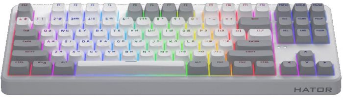 Клавіатура бездротова Hator Rockfall 3 Mecha TKL Wireless Orange White (HTK851UA)