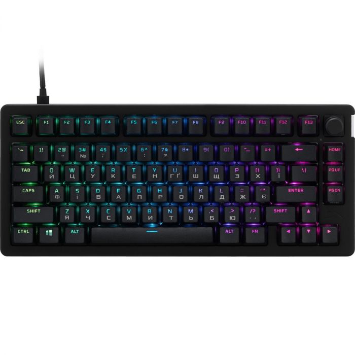 Клавіатура HyperX Alloy Rise 75 PBT Mechanical HyperX Red Black (7G7A4AA)