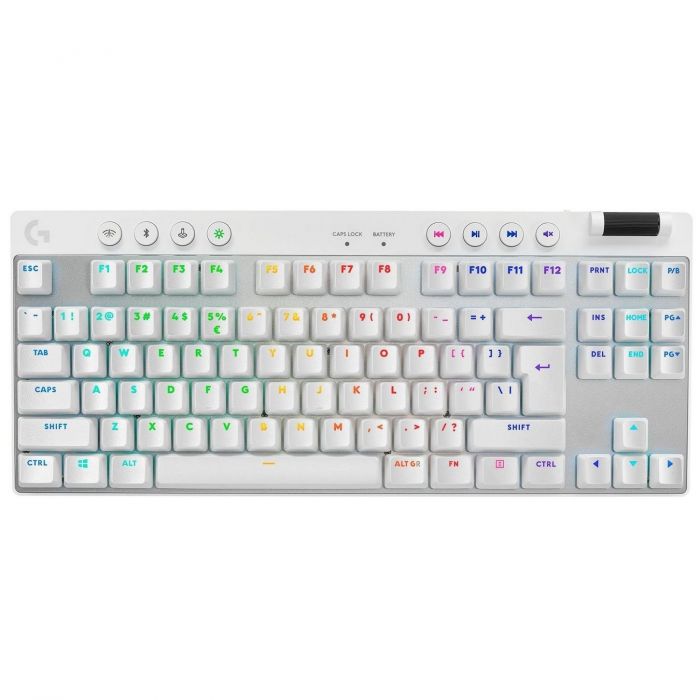 Клавiатура Logitech G PRO X TKL Lightspeed White Tactile (920-012148)