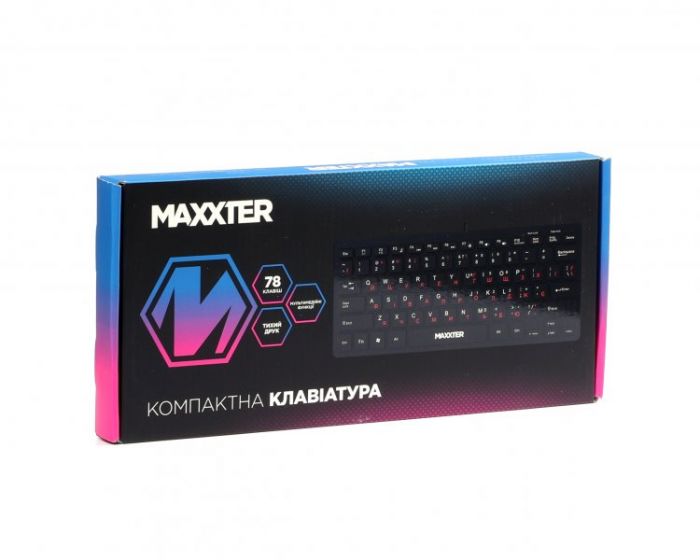 Клавiатура Maxxter KBM-C01B-UA Black