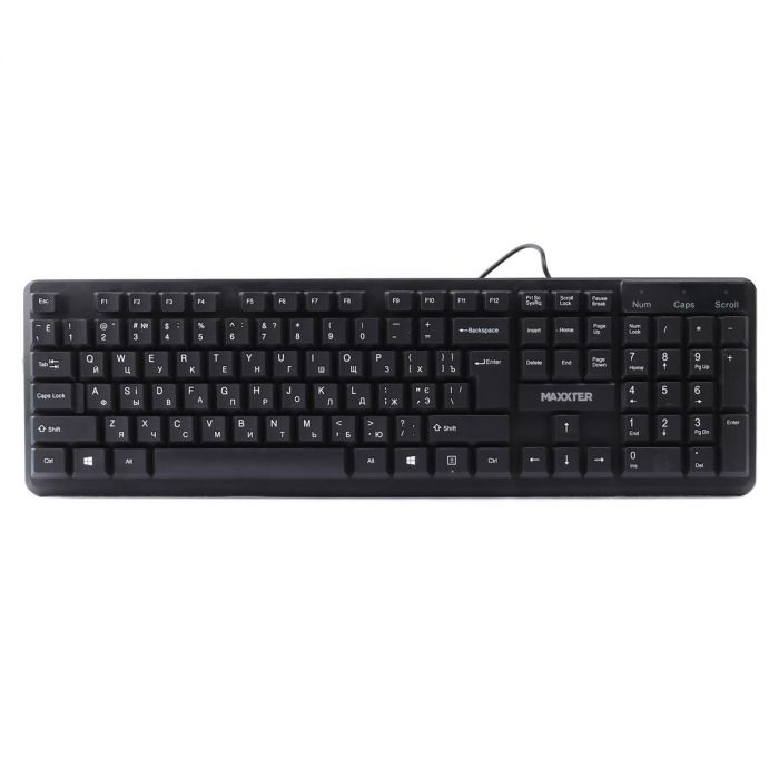 Клавiатура Maxxter KBM-U01-UA Black 