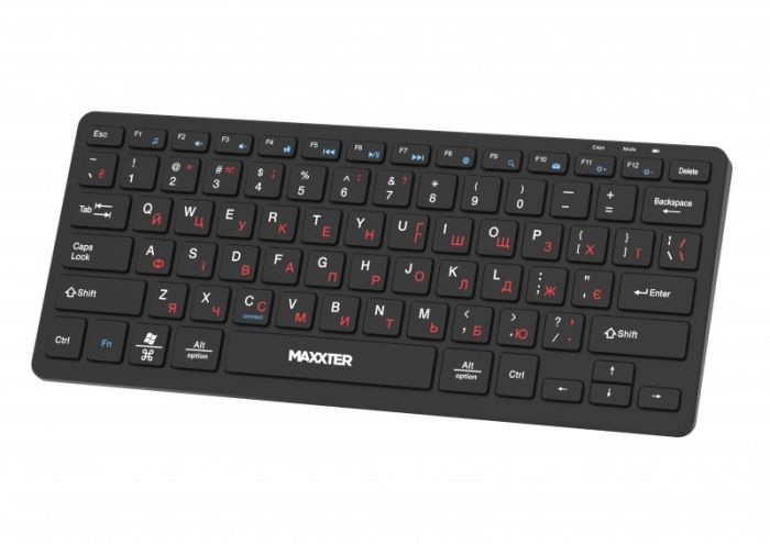 Клавiатура бездротова Maxxter KBW-C01B-UA Black