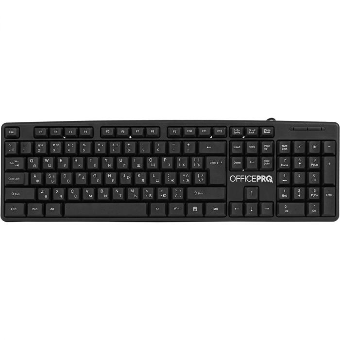 Клавіатура OfficePro SK166 Black 