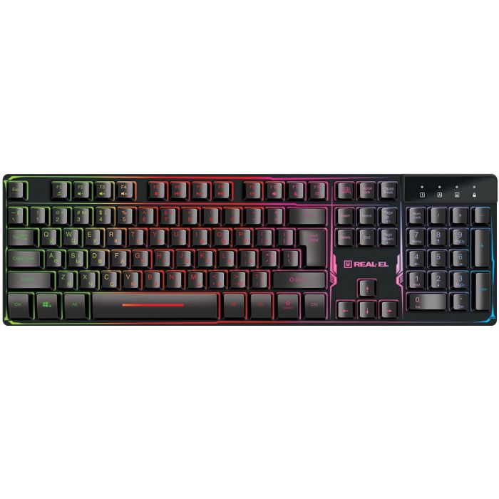 Клавіатура REAL-EL Gaming 8700 Black