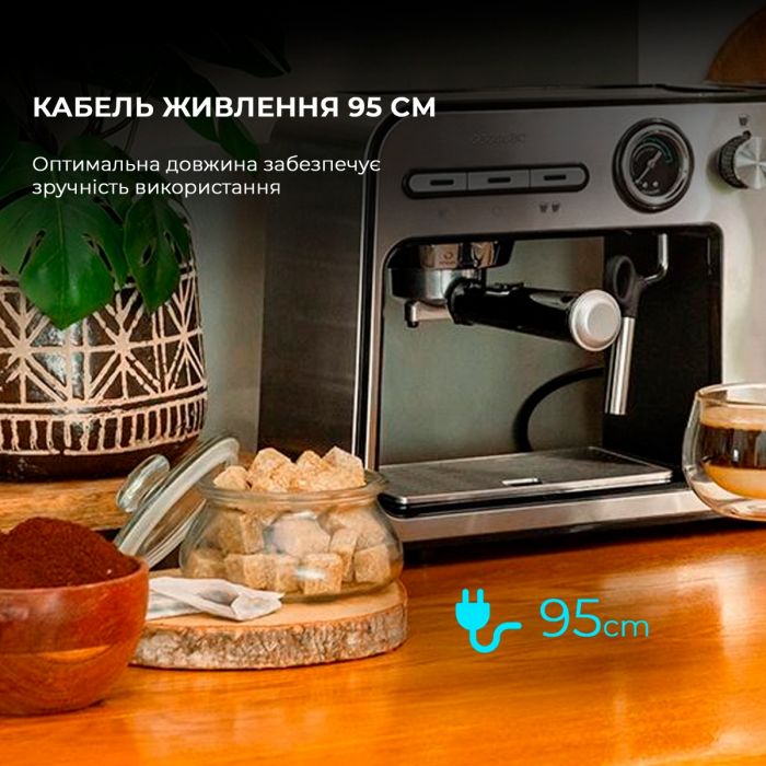 Кавоварка Cecotec Power Espresso 20 Square Pro (CCTC-01983)