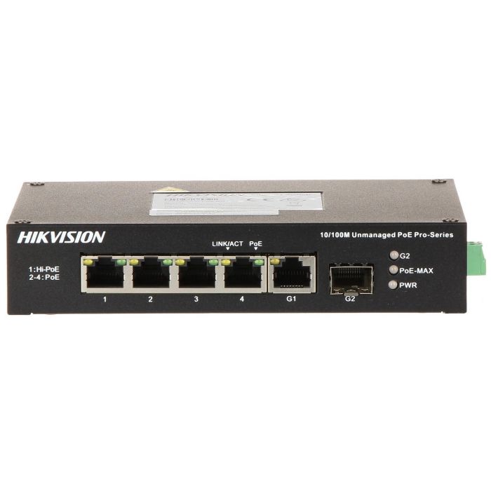 Комутатор Hikvision DS-3T0306HP-E/HS