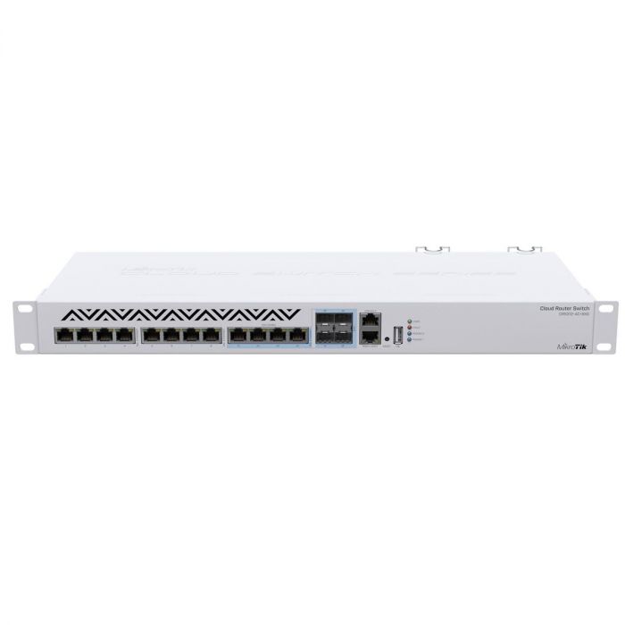Комутатор MikroTik CRS312-4C+8XG-RM (8xGE PoE, 4xCombo, USB, 1хRJ45)
