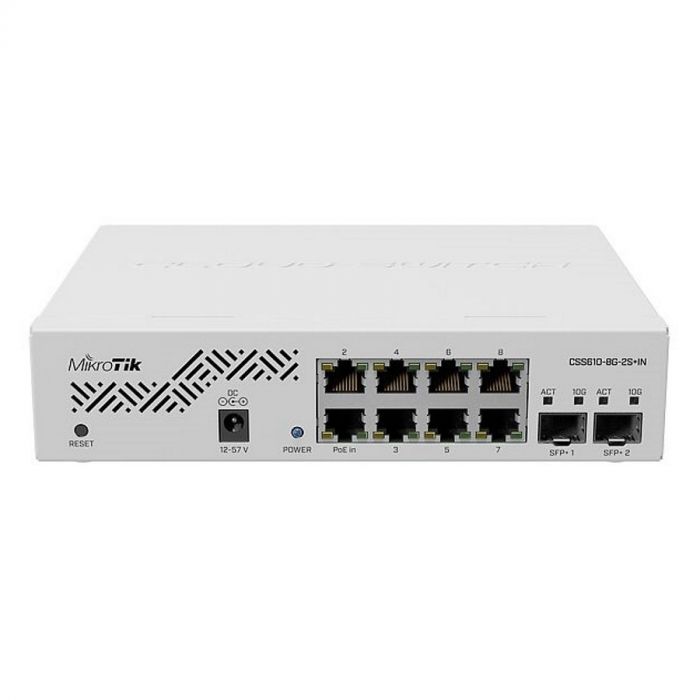 Комутатор MikroTik CSS610-8G-2S+IN